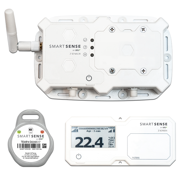 SmartSense wireless sensors and detachable screen